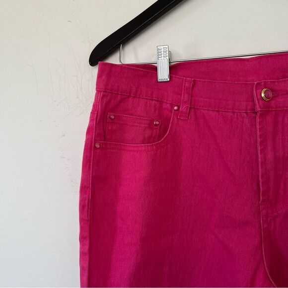DG2 Diane Gilman Pink Ombré‎ Straight Leg Jeans Pants - Picture 10 of 10